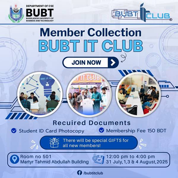 Join the BUBT IT Club During Membership Collection Week 2025!