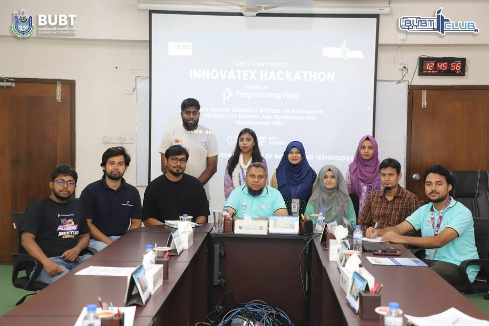 MoU Signed Between Programming Hero and BUBT IT Club for InnovateX Hackathon 2025